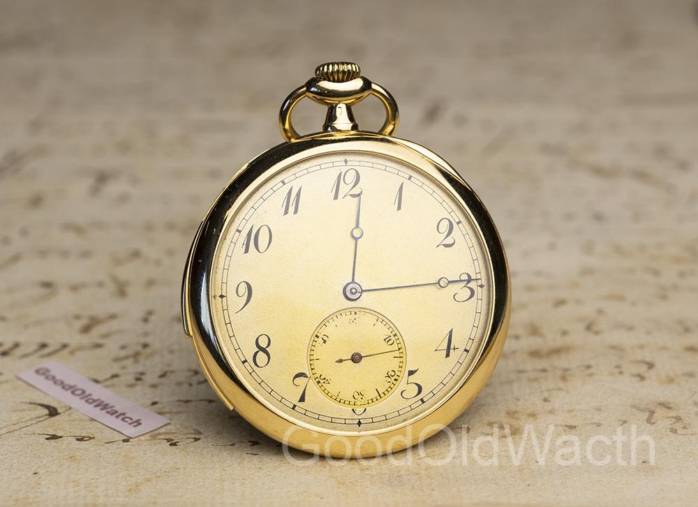 18k Gold Thin Minute Repeater Hi Grade Antique Repeating Pocket Watch