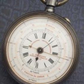 Rare WWI artillery chronometer watch with compass and curvimeter