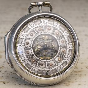 JAMES MARKWICK - 1700s Pair Cased Verge Fusee British Antique Pocket Watch