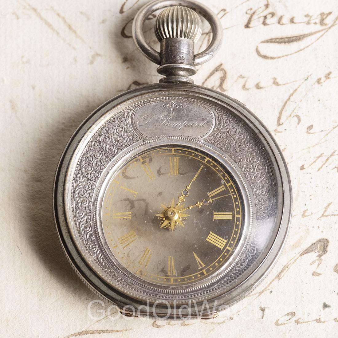 Mysterious Pocket Watch With Crescent-Shaped Movement from 1890