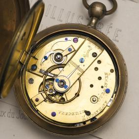 Antique DOUBLE WHEEL DUPLEX REPEATER Repeating POCKET WATCH by F. JURGENSEN