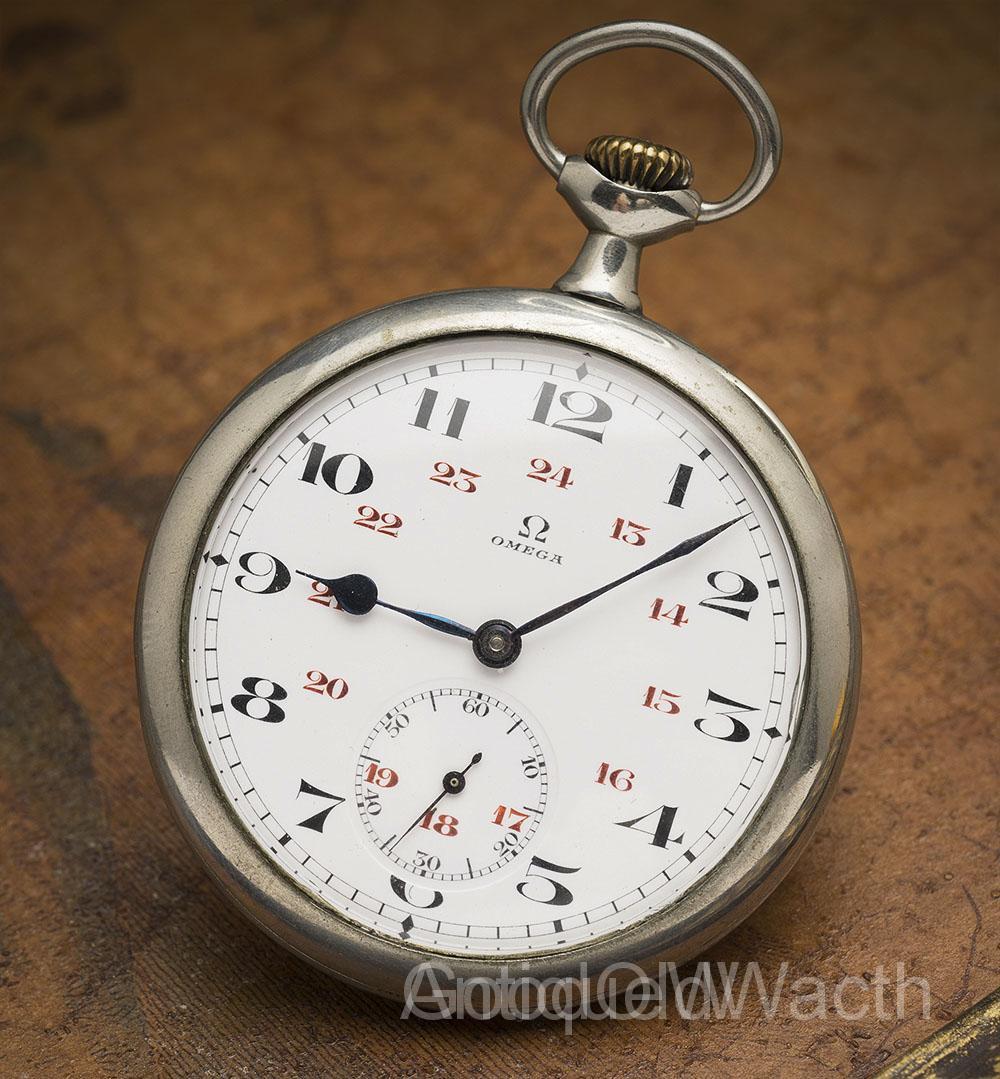 Beautiful Antique OMEGA Gents Pocket Watch Running