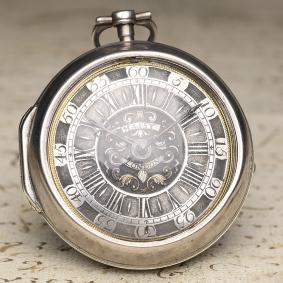 Henry Massy - 1710s Pair Cased Verge Fusee British Antique Pocket Watch