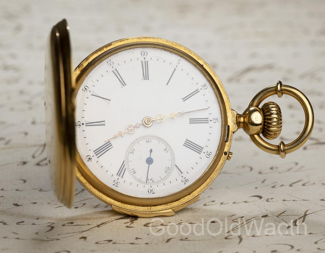 18k GOLD REPEATER Antique Repeating Pocket Watch