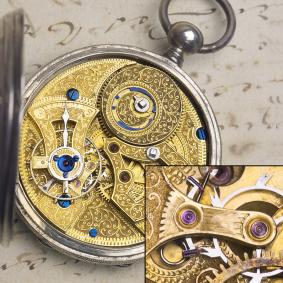 Rare LEVER-DUPLEX ESCAPEMENT Antique Pocket Watch for CHINESE MARKET