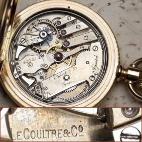 LECOULTRE Hi Grade FIVE MINUTE REPEATER Gold Repeating Pocket Watch