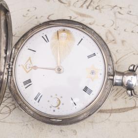 MASONIC Symbolics British antique pocket watch