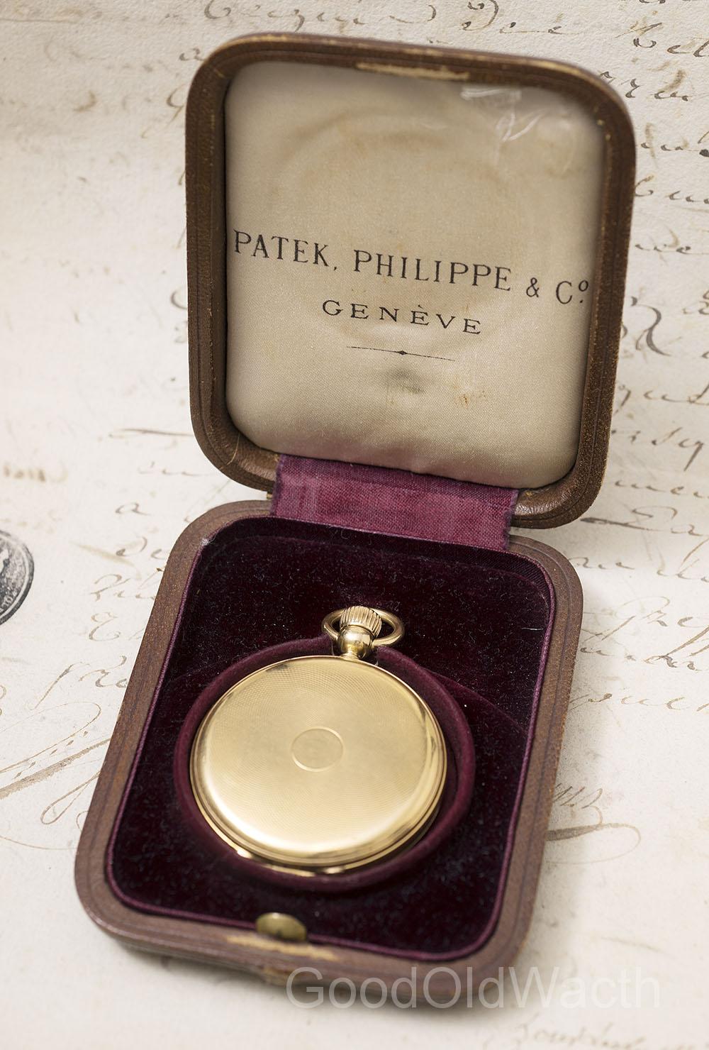 Early 1860 PATEK PHILIPPE Keyless Antique Gold Pocket Watch