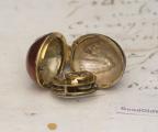 Miniature BERRY SHAPE 18k GOLD & ENAMEL VERGE FUSEE Antique Pocket Watch