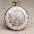 Skeletonized JACQUEMARTS AUTOMATON REPEATER VERGE FUSEE Gold Antique Pocket Watch