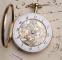 Skeletonized JACQUEMARTS AUTOMATON REPEATER VERGE FUSEE Gold Antique Pocket Watch