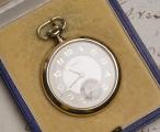 ZENITH Besançon Observatory CERTIFIED CHRONOMETER with BULLETIN Antique Gold Pocket Watch