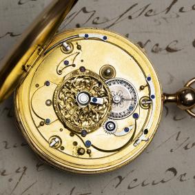 18k Gold 1/4 REPEATER Verge Fusee Antique Repeating Pocket Watch