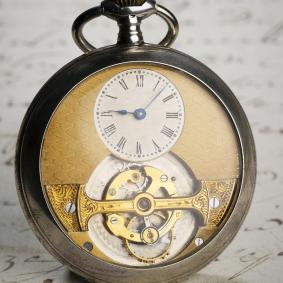 One Minute Tourbillon - Antique Pocket Watch by Courvoisier Frères