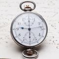 1912 PAUL BUHRE Single Pusher Wrist Chronograph for Imperial Russian Market Antique Wrist Watch