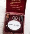 Rare late XIX INKING CHRONOGRAPH Antique Silver Pocket Watch in orig. Box with Accessories