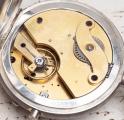 Rare late XIX INKING CHRONOGRAPH Antique Silver Pocket Watch in orig. Box with Accessories