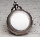 Rare late XIX INKING CHRONOGRAPH Antique Silver Pocket Watch in orig. Box with Accessories