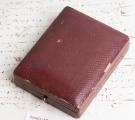 Rare late XIX INKING CHRONOGRAPH Antique Silver Pocket Watch in orig. Box with Accessories