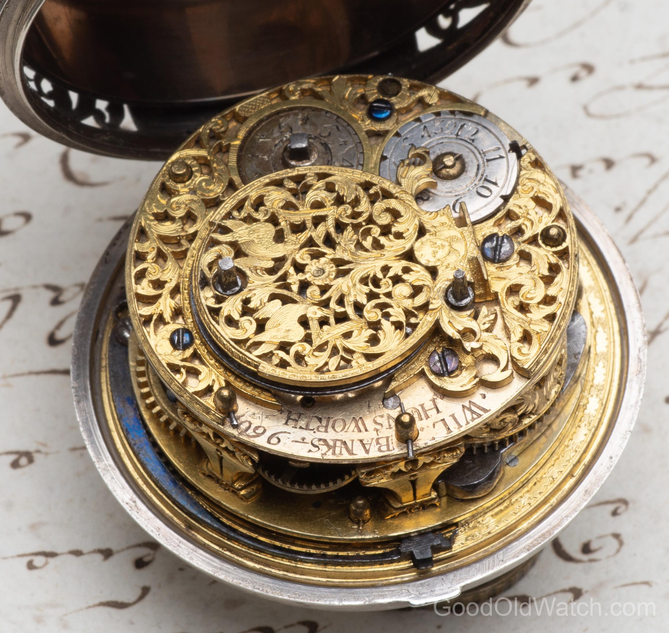 c. British 1700s SELF STRIKING Verge Fusee Pocket Watch