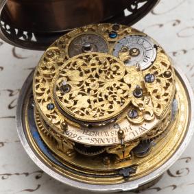 c. British 1700s SELF STRIKING Verge Fusee Pocket Watch