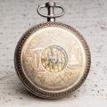 REPUBLICAN CALENDAR & VISIBLE BALANCE Verge Fusee Antique Repeating Pocket Watch