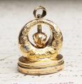 c. 1810 Swiss Gold & Enamel Musical Fob Seal - working