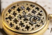 18k Gold Skeletonized Antique Hunter Pocket Watch