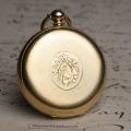 18k Gold Skeletonized Antique Hunter Pocket Watch