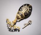 SCARAB BEETLE -  Gold & Enamel Antique Pocket Pendant Watch