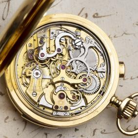 HighGrade-MINUTE-REPEATING-CHRONOGRAPH-Antique-Gold-Pocket-Watch