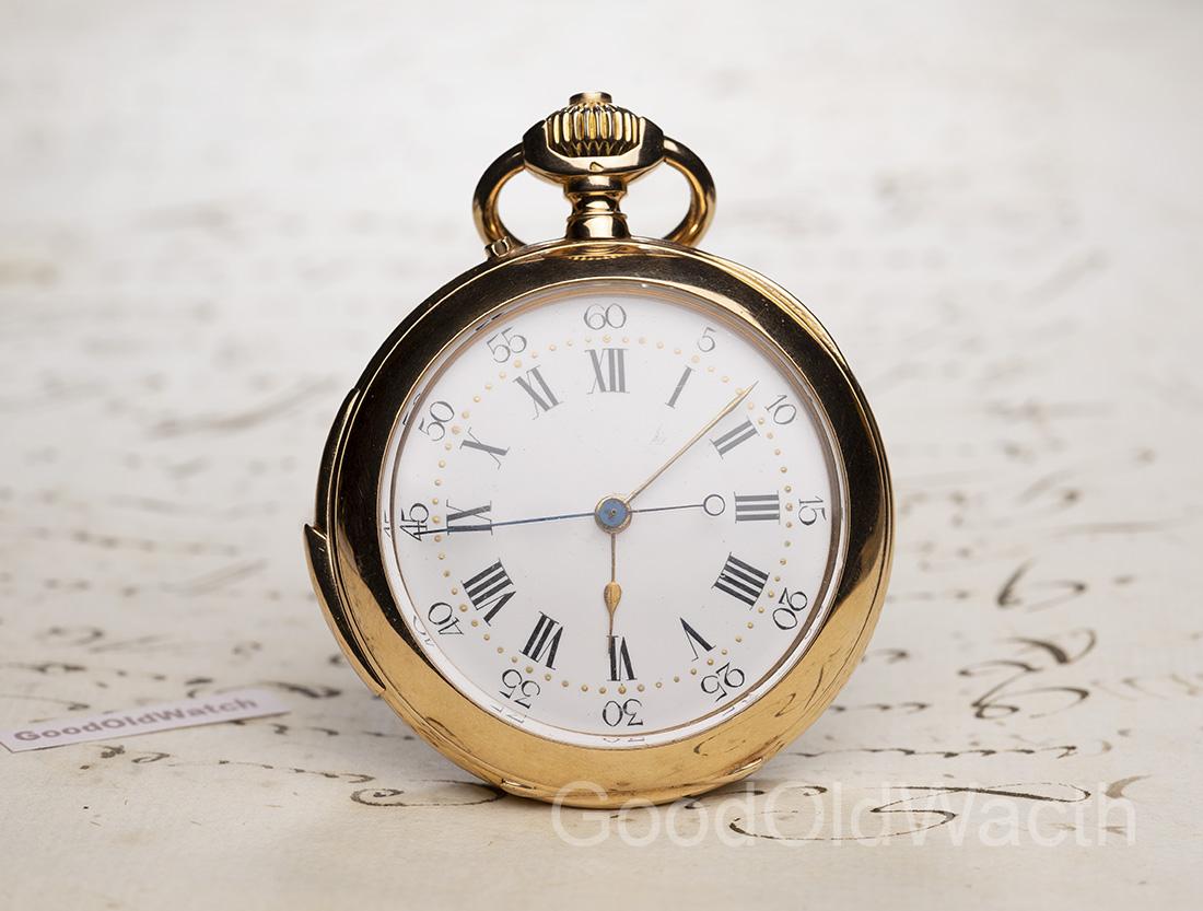 INDEPENDENT SECONDS & REPEATING Gold Antique Pocket Watch by E.J. Gondolo / Audemars
