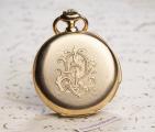 Hi Grade MINUTE REPEATER 18k Gold Pocket Watch by THOMAS - Watchmaker to the Navy