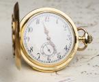 Minute Repeater Antique 18k Gold REPEATING Pocket Watch