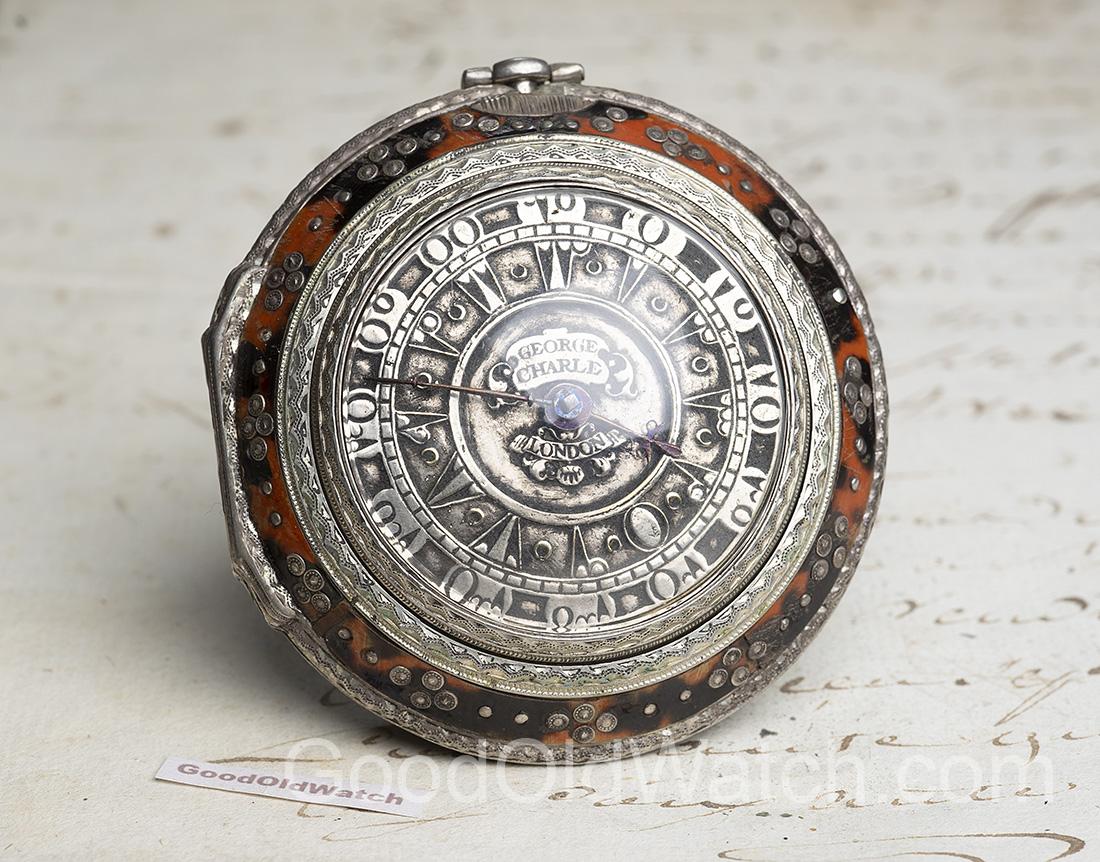 Ottoman Market Silver Triple Cased VERGE FUSEE Antique Pocket Watch