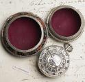 Ottoman Market Silver Triple Cased VERGE FUSEE Antique Pocket Watch
