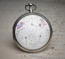 LOW AND HIGH TIDE INDICATION 1800s Antique Geneve Pocket Watch