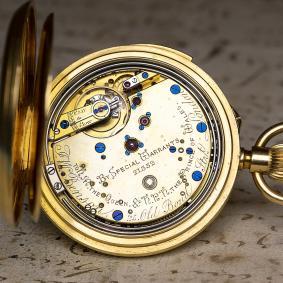 English REPEATER Solid Gold Antique REPEATING Pocket Watch by JW BENSON LONDON