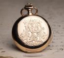 LECOULTRE Signed REPEATER 14k Gold Antique REPEATING Pocket Watch