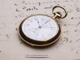 HighGrade LeCoultre CHRONOGRAPH Antique Gold Pocket Watch