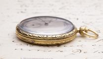 Early 3 Hammers RUBY CYLINDER MINUTE REPEATER - 18k Gold Antique REPEATING Pocket Watch
