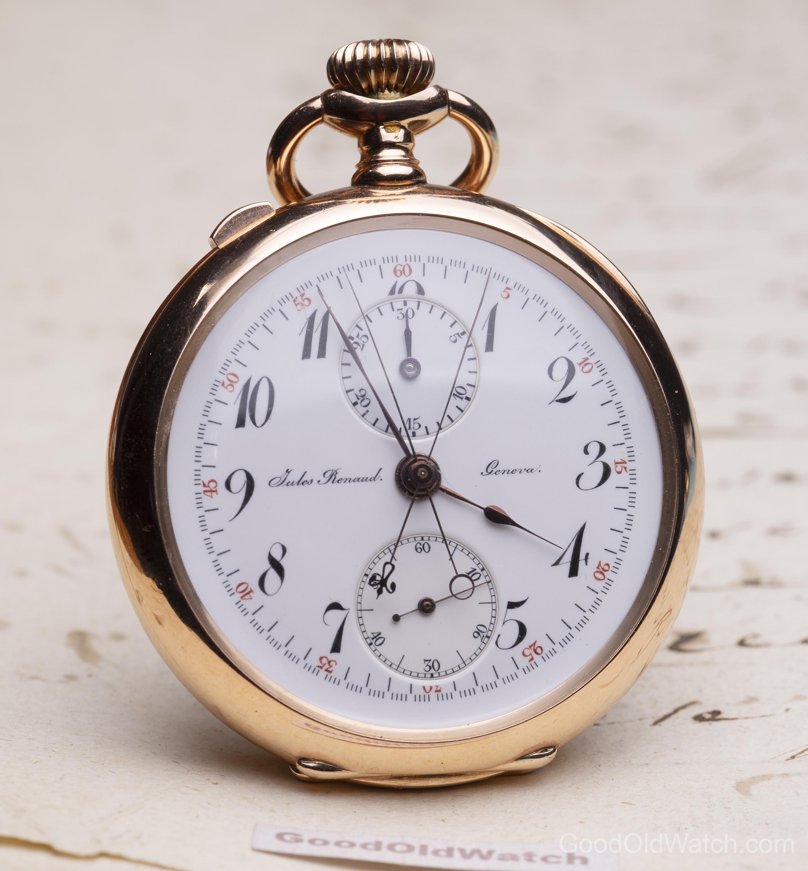Audemars Piguet SPLIT SECONDS CHRONOGRAPH Antique Gold Pocket Watch
