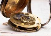 Lac Leman Paysage Enamel Miniature GOLD Verge Fusee Antique Pocket Watch by DesRoches Geneve