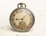 Thin Elegant GOLD & ENAMEL Gents Antique Pocket Watch by HAAS NEVEUX
