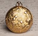 Repousse Pair Case Antique Verge Fusee Pocket Watch w/ Chatelain