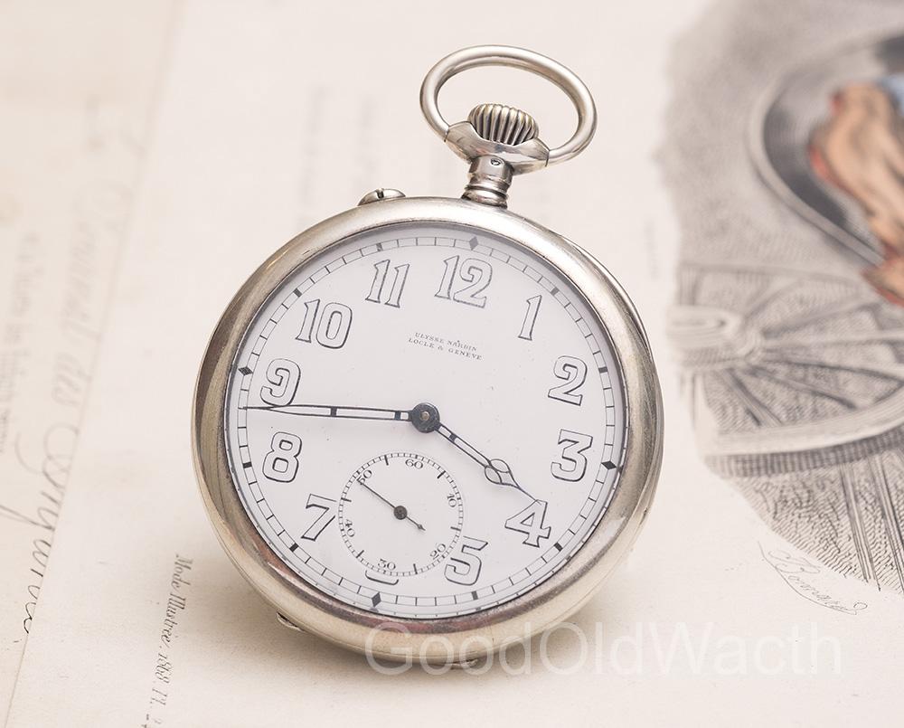 Antique WWI 1916 IWC - CORPS OF ENGINEERS USA Silver Pocket Watch