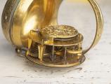 1690s SINGLE HAND Louis XIV OIGNON Verge Fusee Antique Pocket Watch by DuChesne in Paris MONTRE COQ SpindelTaschenUhr
