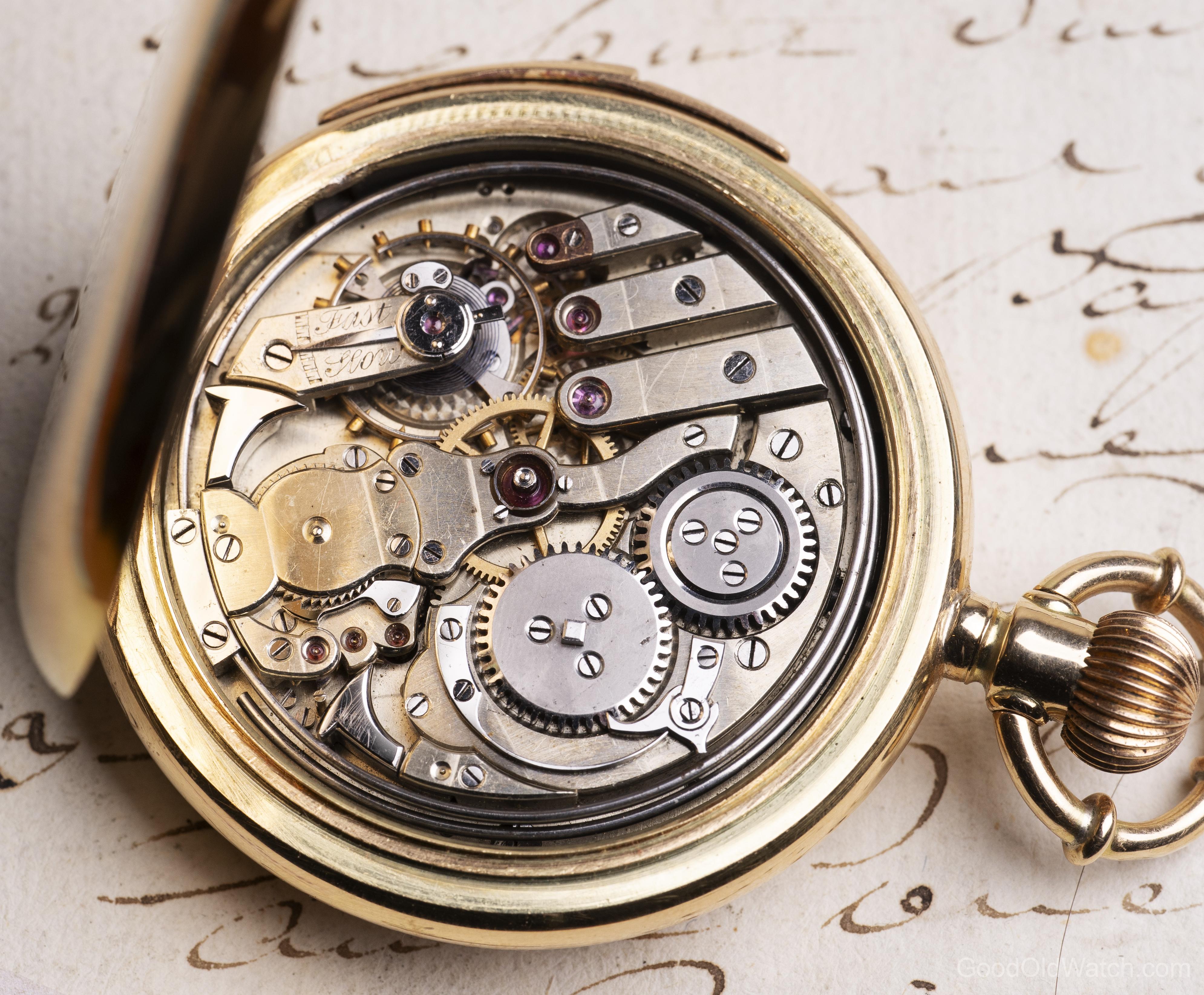 LeCoultre MINUTE REPEATER 14k Gold Antique REPEATING Pocket Watch