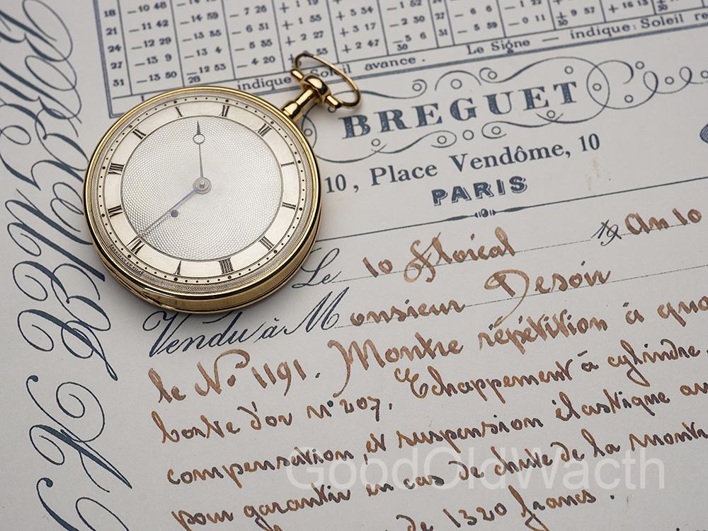 ABRAHAM LOUIS BREGUET early XIX Repeating Pocket Watch in gold case
