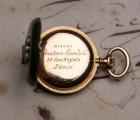 British Queen Alexandra of Denmark gold & green enamel Gift Antique Pocket Watch c. 1910